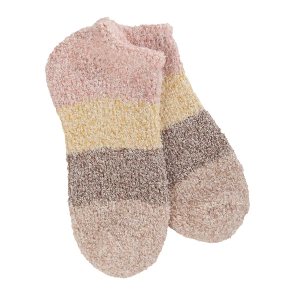 WORLDS SOFTEST COZY LOW SOCKS ROSE MULTI